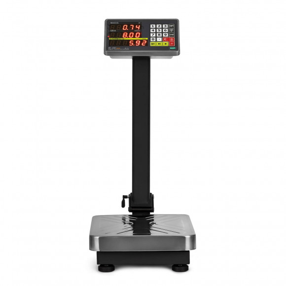 Торговые напольные весы M-ER 335 ACPU-60.10/20 "TURTLE" с расчетом стоимости товара LED Торговые напольные весы M-ER 335 ACPU-60.10/20 "TURTLE" с расчетом стоимости товара LED