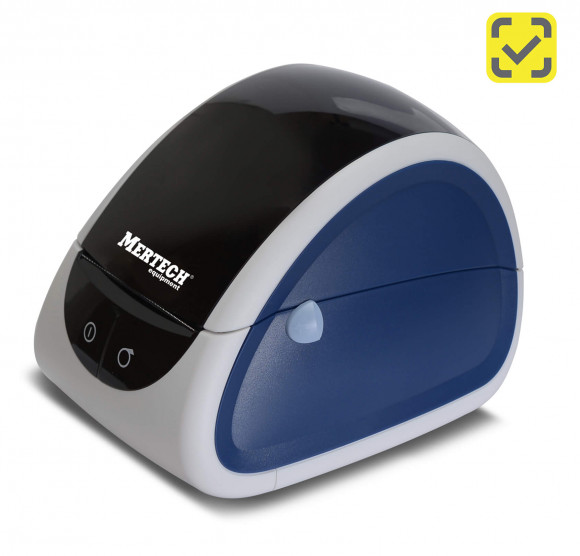 Термопринтер самоклеящихся этикеток MERTECH LP58 EVA RS232-USB White & blue Термопринтер самоклеящихся этикеток MERTECH LP58 EVA RS232-USB White & blue